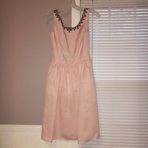 blush pink cocktail dress for wedding